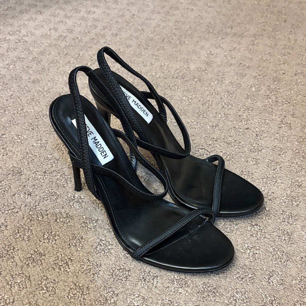 Steve Madden Strappy Black Heels